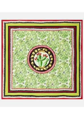 Dolce&Gabbana Printed silk twill scarf