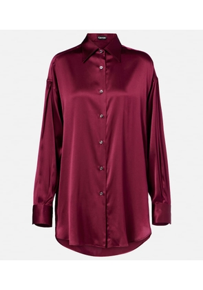 Tom Ford Silk-blend satin shirt