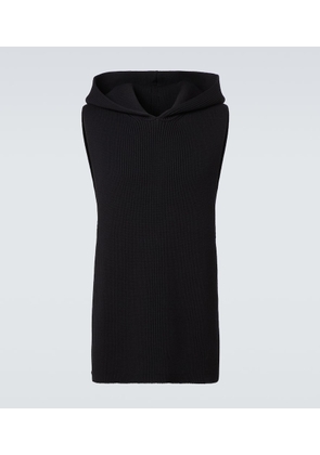 Rick Owens Ribbed-knit virgin wool sweater vest