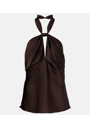 Tom Ford Cutout halterneck satin top