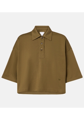 Bottega Veneta Cropped cotton polo shirt