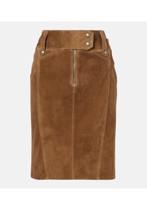 Tom Ford Suede pencil skirt