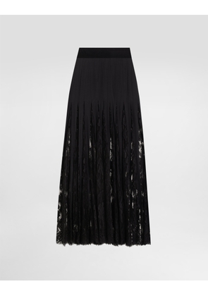 Dolce & Gabbana Gonna - Woman Skirts Black Silk 38