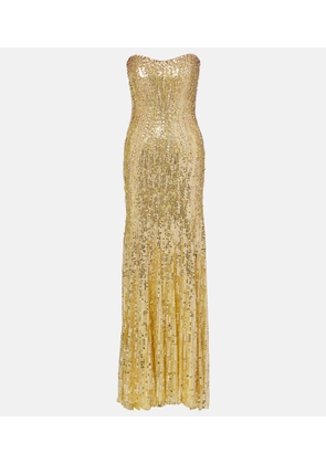 Jenny Packham Sarai sequined corset gown
