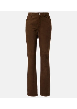 Proenza Schouler Maxine suede straight pants