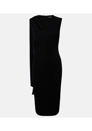 Tom Ford Scarf-detail crepe jersey cocktail dress