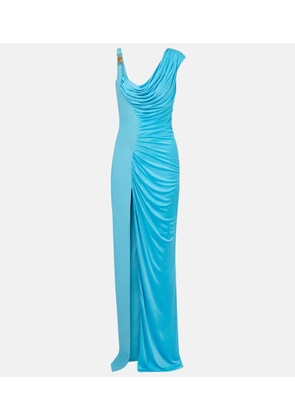 Versace Medusa draped gown