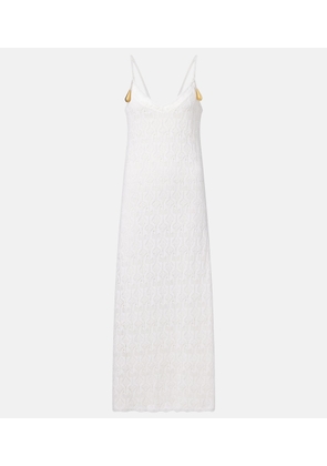 Bottega Veneta Fish Lace cotton and silk maxi dress