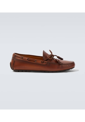 Ralph Lauren Purple Label Harold leather boat shoes