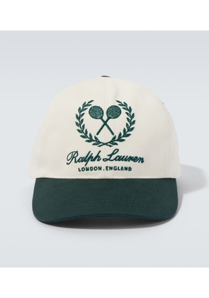 Ralph Lauren Purple Label Embroidered twill baseball cap
