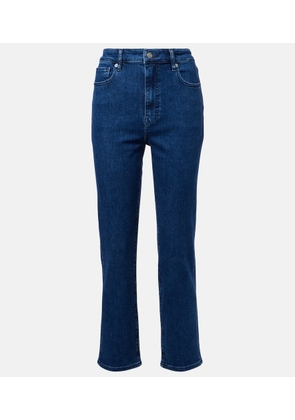 Frame Icon cropped mid-rise straight jeans
