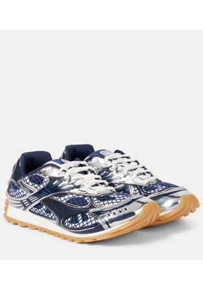 Bottega Veneta Orbit leather-trimmed sneakers