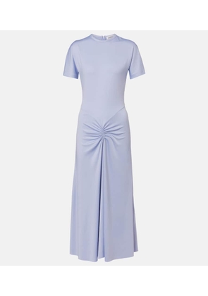 Victoria Beckham Gathered jersey midi dress