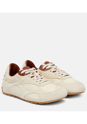 Bottega Veneta Orbit Flash suede-trimmed sneakers