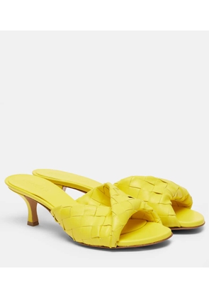 Bottega Veneta Blink 50 Intrecciato leather mules