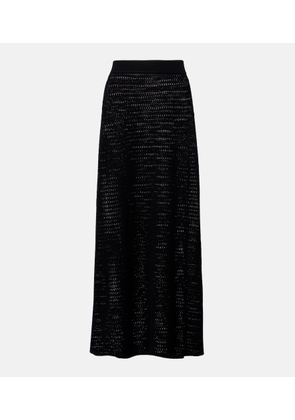 Victoria Beckham Pointelle midi skirt