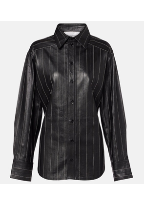 Victoria Beckham Belted leather jacket