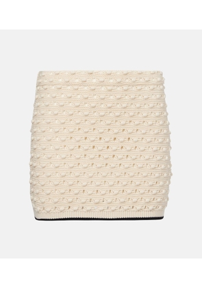 Frame Bauble pointelle cotton miniskirt