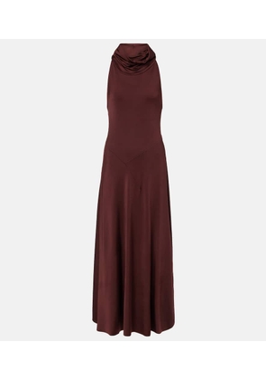 Victoria Beckham Hooded jersey midi dress
