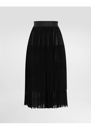 Dolce & Gabbana Organza Skirt - Woman Skirts Black 38
