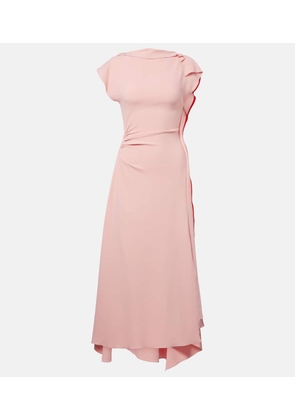 Victoria Beckham Draped gathered midi dress