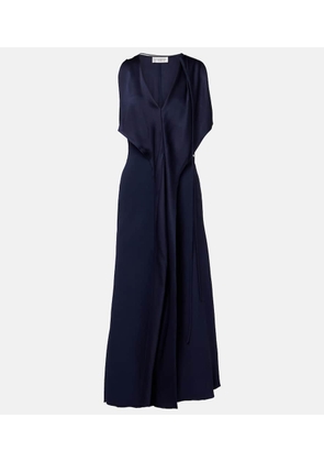 Victoria Beckham Draped satin midi dress