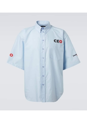 Balenciaga Oversized cotton poplin shirt