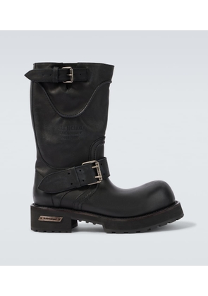 Balenciaga Venom leather biker boots
