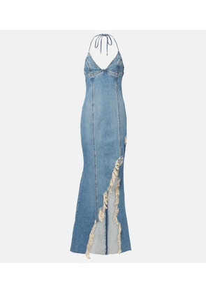 Blumarine Denim maxi dress