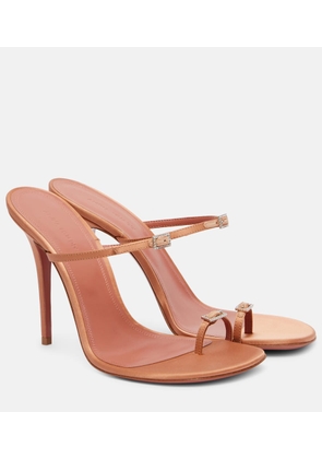 Amina Muaddi Adut 105 embellished satin sandals