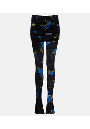 Blumarine Floral jersey leggings