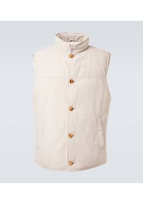 Brunello Cucinelli Suede down vest
