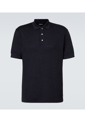 Zegna Cotton and silk polo shirt