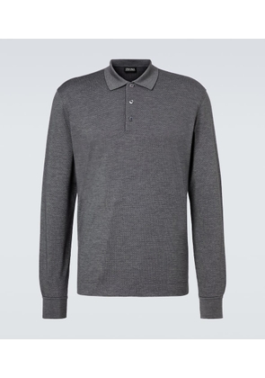 Zegna Cotton and silk polo shirt