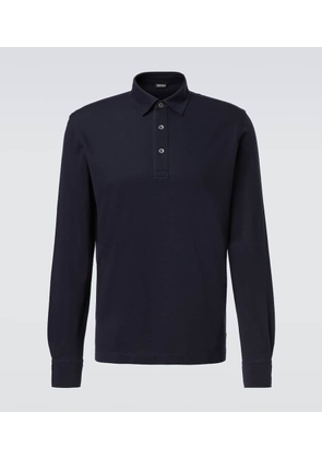 Zegna Cotton pique polo sweater