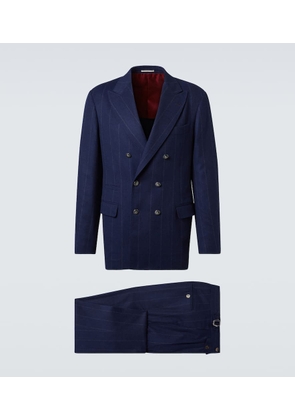 Brunello Cucinelli Pinstripe wool and cashmere suit