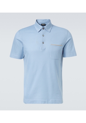 Zegna Cotton pique polo shirt