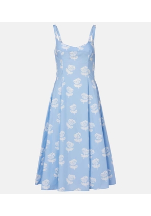 Marni Floral cotton midi dress