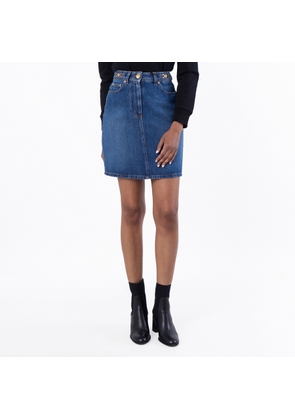 Versace Medusa 95 Denim Mini Skirt