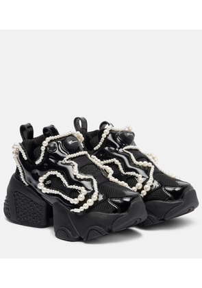 Noir Kei Ninomiya x Reebok embellished platform sneakers