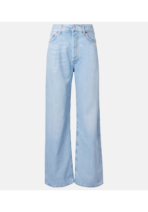 Agolde Franka pleated mid-rise wide-leg jeans