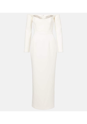 The New Arrivals Ilkyaz Ozel Bridal Farah embellished off-shoulder midi dress