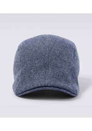 Brunello Cucinelli Striped wool, cashmere, and silk cap