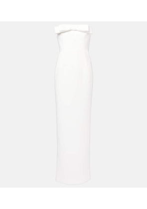 The New Arrivals Ilkyaz Ozel Bridal bow-detail crepe cocktail dress