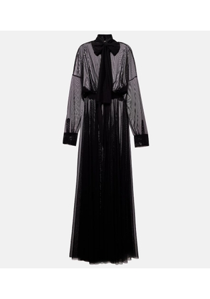 Norma Kamali Bow-detail flared gown