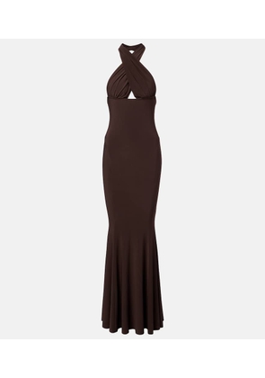Norma Kamali Halterneck gown