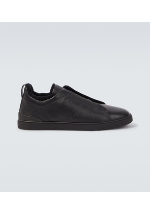 Zegna Triple Stitch leather sneakers