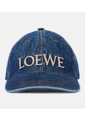 Loewe Paula's Ibiza logo denim baseball cap