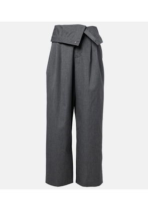 JW Anderson High-rise wool wide-leg pants