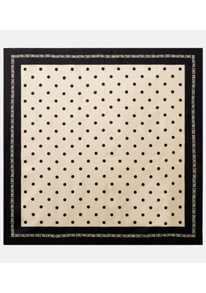 Valentino Chez Valentino polka-dot silk scarf